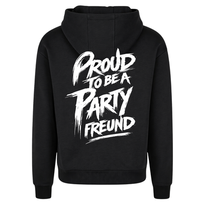 Oversized Hoodie „Proud to be a Partyfreund“